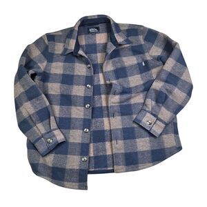 Eddie Bauer Shacket Overshirt Classic Buffalo Plaid Heavy Flannel Mens XL